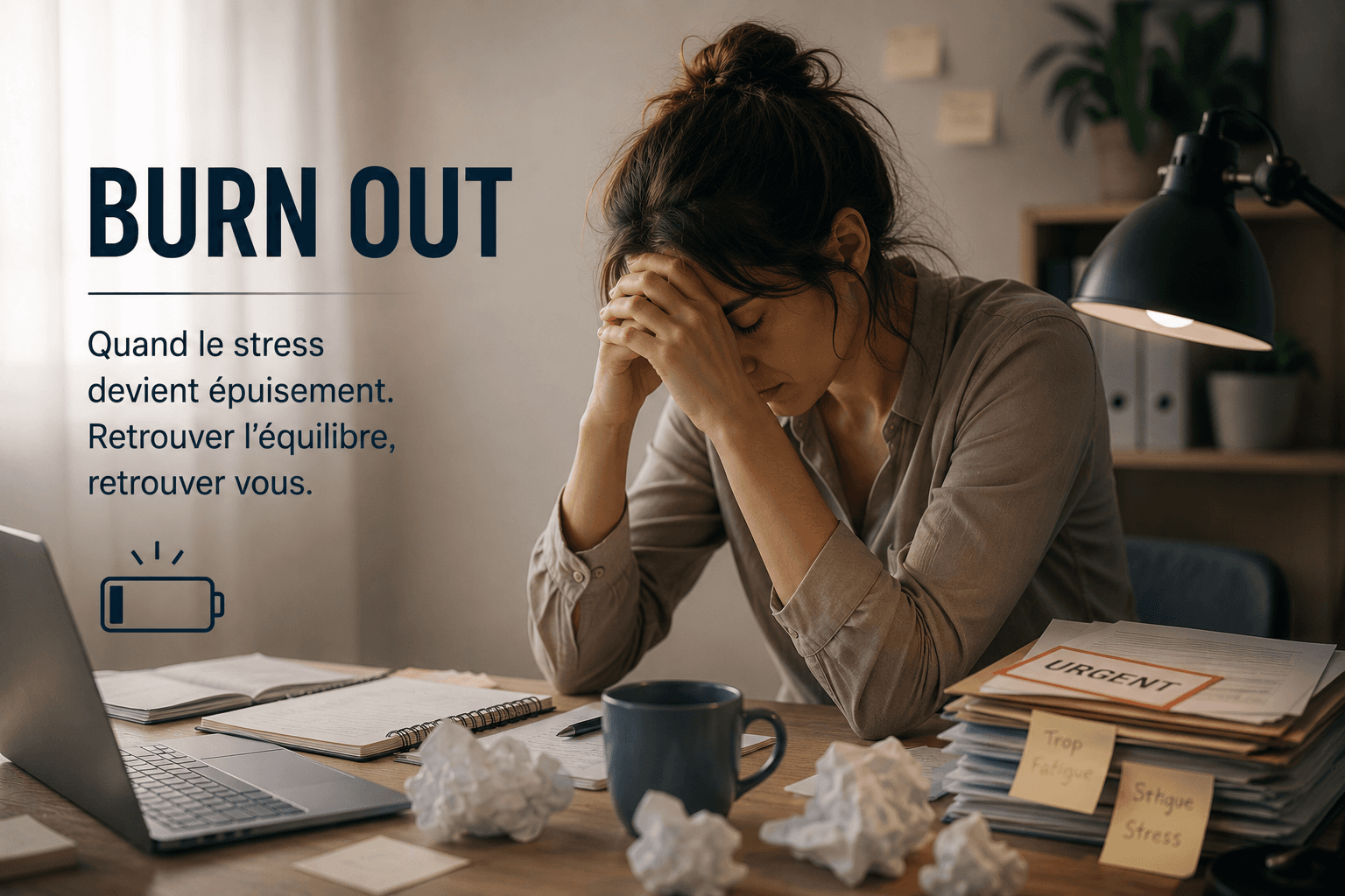 Illustration : Burn-out : les premiers signes